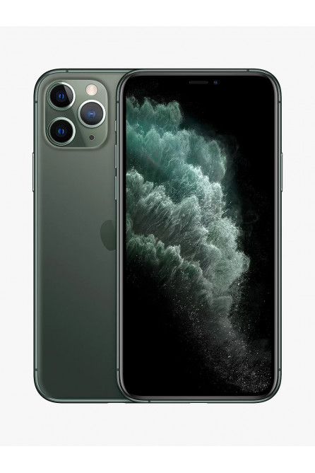 Apple iPhone 11 Pro, iOS, 5.8", 4G LTE, SIM Free, 64GB, Midnight Green