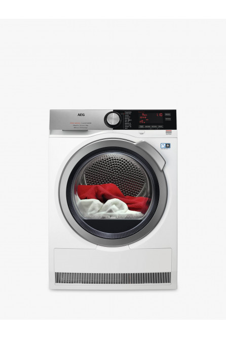 AEG T9DEC866R Heat Pump Tumble Dryer, 8kg Load, White AEG T9DEC866R Heat Pump Tumble Dryer, 8kg Load, White
